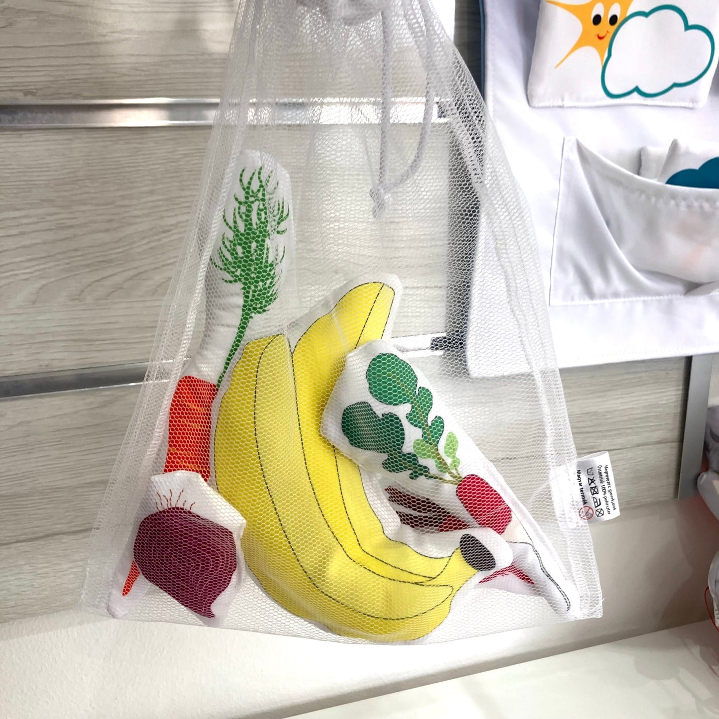 Textil játék gyümölcs és zöldség