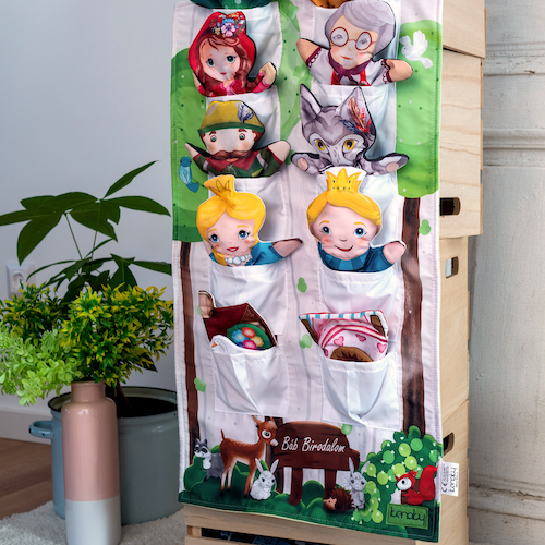 Textil bábtartó