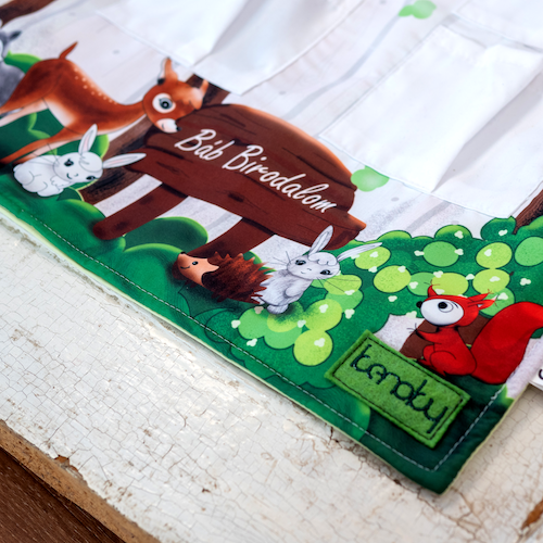 Textil bábtartó