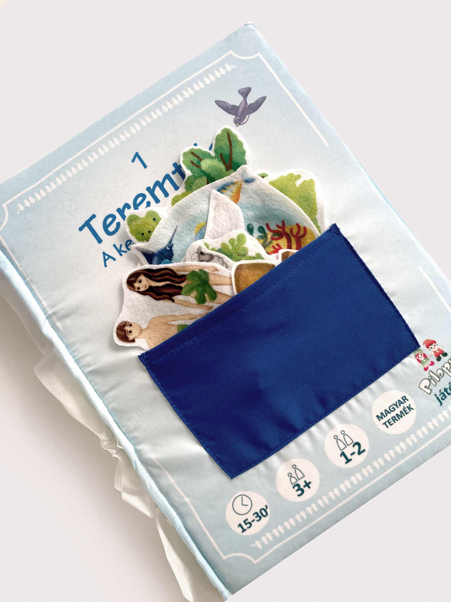 1. TEREMTÉS - Bibliai szerepjáték textil könyv