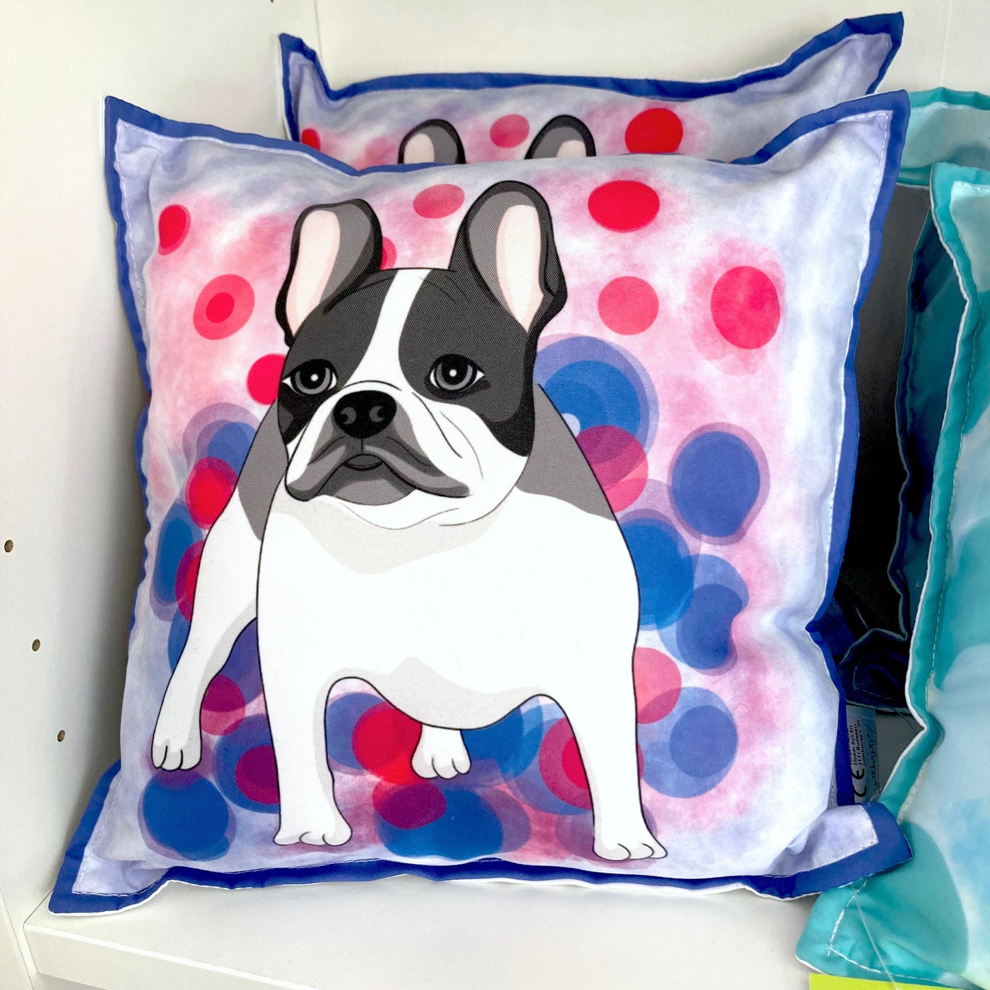 Rajzolt bulldog párna